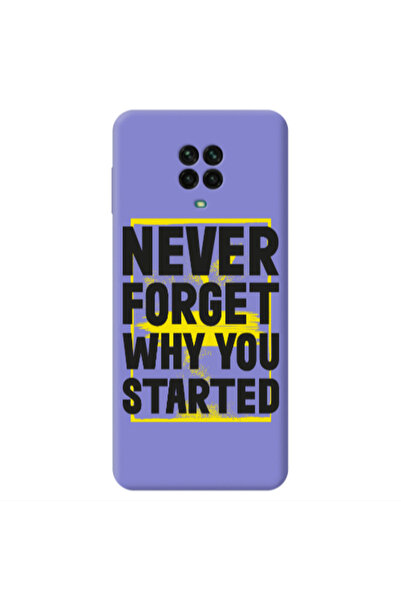 Other Xiaomi Redmi Note 9 Pro Never Forget Purple Colored Silicone TPU Θήκη