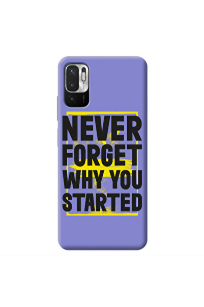 Other Xiaomi Redmi Note 10 Pro 5G Never Forget Purple Colored Silicone TPU Θήκη