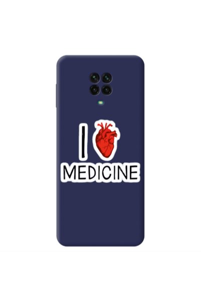 Other Xiaomi Redmi Note 9 Pro I Love Medicin Dark blue Colored Silicone TPU Θήκη