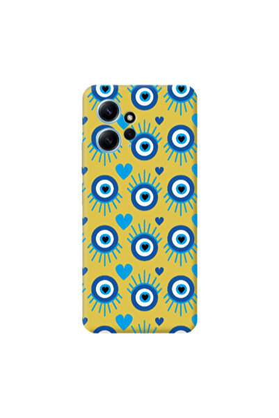 Other Xiaomi Redmi Note 12 4G Heart Eye Yellow Colored Silicone TPU Θήκη