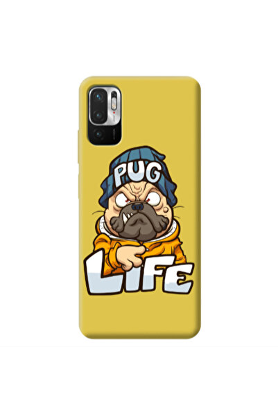 Other Xiaomi Redmi Note 10 Pro 5G Pug Life 2 Yellow Colored Silicone TPU Θήκη