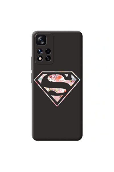Other Xiaomi Redmi Note 11 Pro 5G Superman logo Black Colored Silicone TPU Θήκη