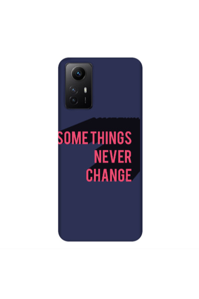 Other Xiaomi Redmi Note 12s Somethings Never Change Dark blue Colored Silicon...