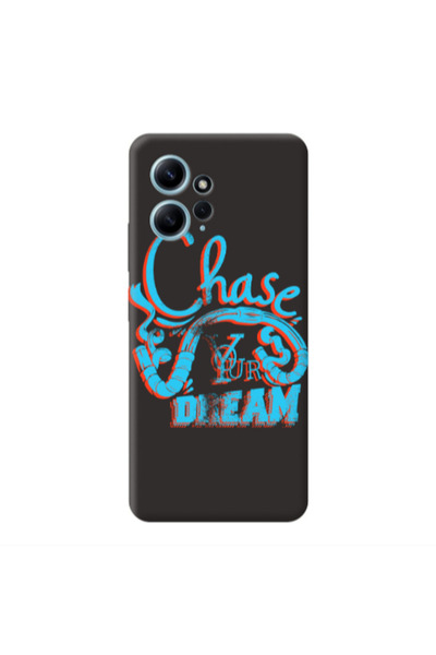 Other Xiaomi Redmi Note 12 4G Chase Your Dream Black Colored Silicone TPU Θήκη