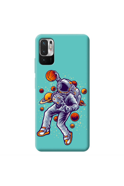 Other Xiaomi Redmi Note 10 Pro 5G Space Basketball Turquoise Colored Silicone...