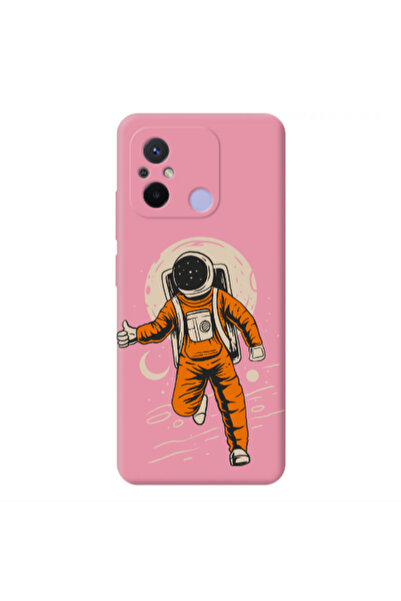 Other Xiaomi Redmi 12C Hitchhike Pink Colored Silicone TPU Θήκη