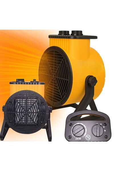 zola Aeroterma electrica, 2000W, tehnologie PTC, 215 m³/h, IP21, 23 × 19 × 13...
