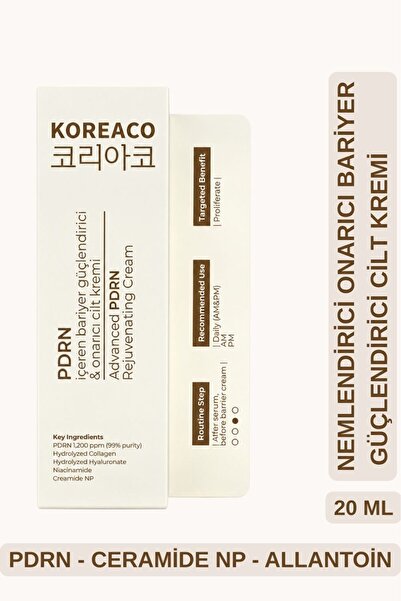 KOREACO Pdrn Ceramide Barrier Strengthening Face Cream |   Repairing Moisturi...