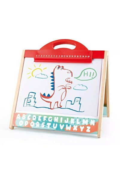Hape Ξύλινη Βαλίτσα Διπλής Όψης με Μαυροπίνακα και Μαρκαδόρους (E1062)