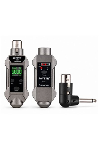GÜMRÜK BEY JAYETE C‑01 Kablosuz Mikrofon Dönüştürücü – 48V Phantom Power, 30–...