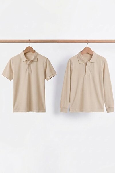 NACAR STORE Unisex dječja polo majica sa dugim i kratkim rukavima, set od 2 k...
