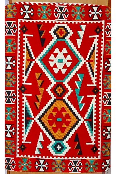 Algelsineve Sünger Dolgulu Şark Köşesi Yastığı veya Minderi 60x180cm Kırmızı