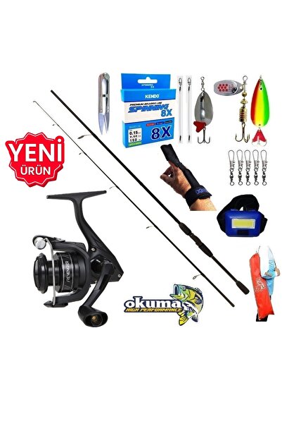 Okuma Revenger Rv-4000A 210cm 20-40gr Double Black Turna Spin Olta Takımı Seti