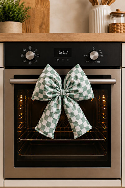 Generic Brand Digital Printing Checkered Bow Oven Ornament Decorative Filled ...