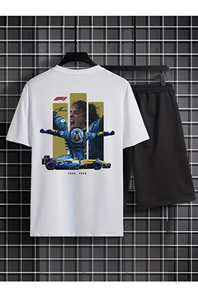 MAGORS Fernando Alonso Printed 100% Cotton Crewneck Children's T-Shirt-Shorts...