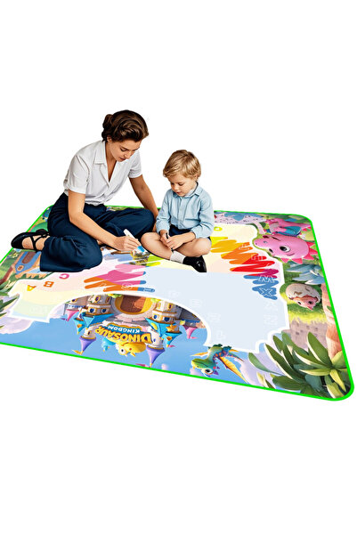 woopie Подложка за рисуване с вода, динозаври + аксесоари, 80 x 60 см, 3+ години