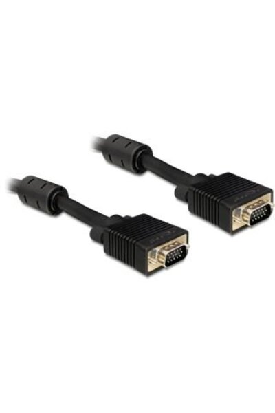 DELOCK Cablu VGA HD15M/HD15M dublu ecranat cu 2 miezuri de ferită, 3m