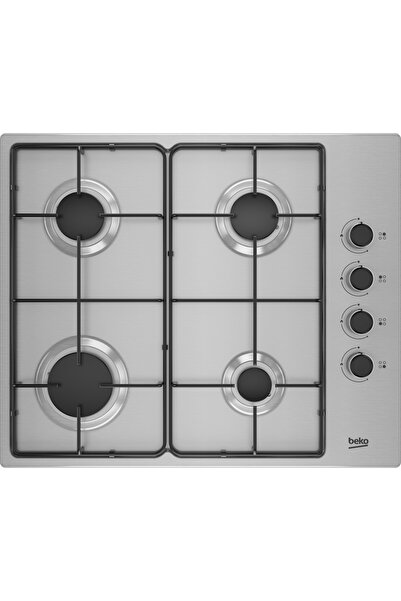 Beko HIBG64120SX, Gaz, 4 zone de gatit, 61 cm, Otel inoxidabil
