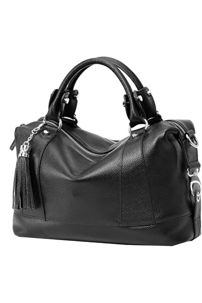 HeShe Women's Genuine Leather Handbag and Wallet, Top Handle Hobo Crossbody Bag