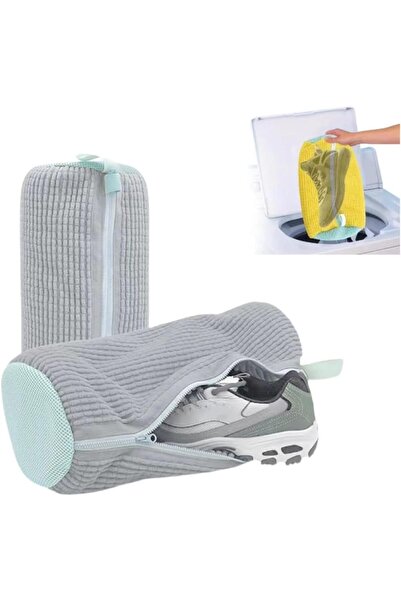 Arabest 2 Pack Gray Sneaker Wash Bags,Premium Mesh Shoe Laundry Bags,Zippered...