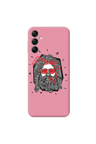 Other Samsung A24 Cool glasses Pink Colored Silicone TPU Θήκη