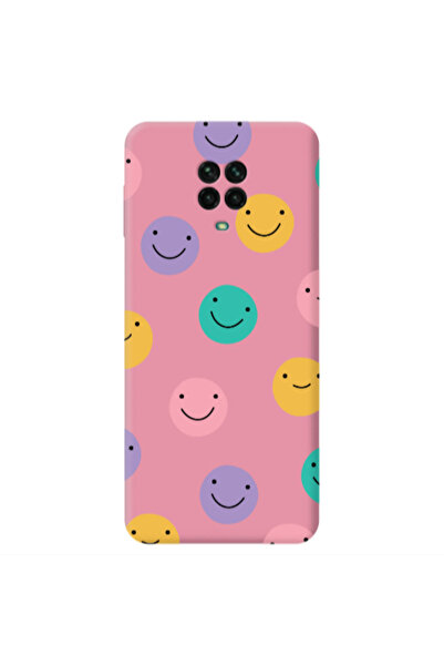 Other Xiaomi Redmi Note 9 Pro Colorful smiles Pink Colored Silicone TPU Θήκη
