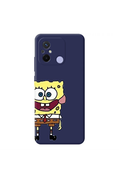 Other Xiaomi Redmi 12C Spong 2 Dark blue Colored Silicone TPU Θήκη