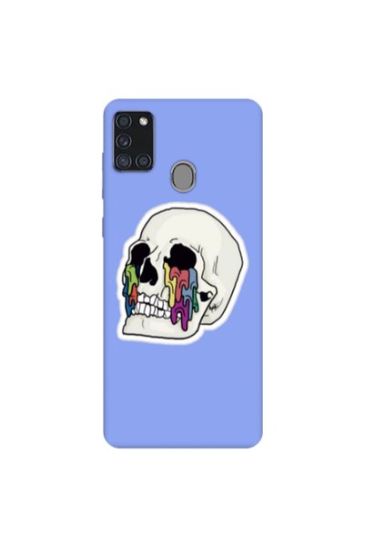 Other Samsung A21S Skull Light Purple Colored Silicone TPU Θήκη