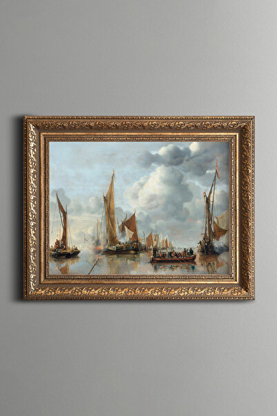 epiqart Sea Parade - Vintage Patterned Painting - Thick Model