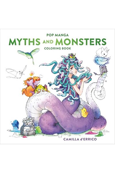 Penguin Random House Pop Manga Myths And Monsters Coloring Book