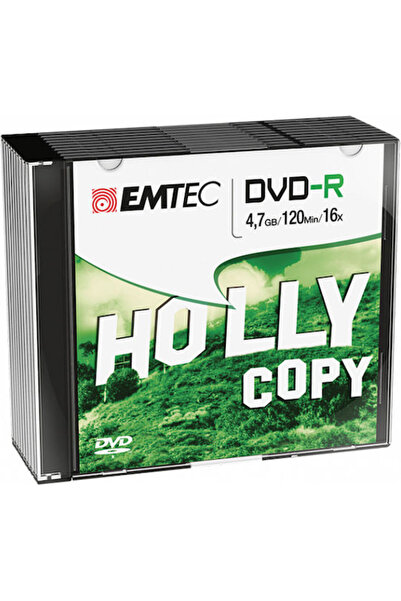 Emtec Λεπτό Εγγράψιμο DVD-R 16x 4.7GB Κουτί 10 τεμαχίων