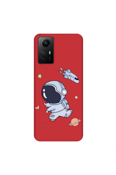 Other Xiaomi Redmi Note 12s Aduket Red Colored Silicone TPU Θήκη