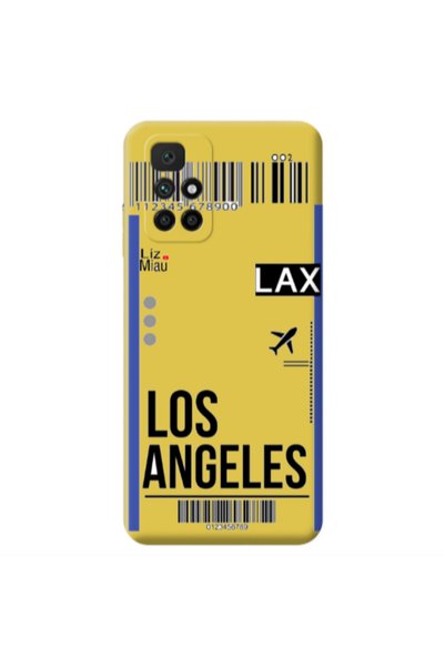 Other Xiaomi Redmi 10 2022 Los angeles Yellow Colored Silicone TPU Θήκη
