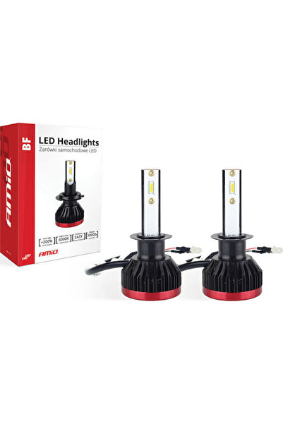AMIO Λάμπες Αυτοκινήτου Σειρά BF H1 LED 6000K Ψυχρό Λευκό 12V 50W 2 τεμάχια
