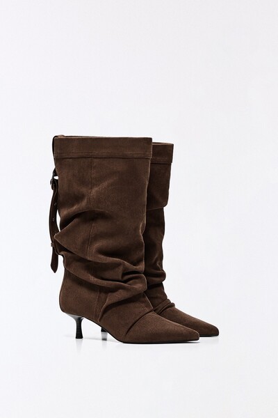Bershka AYARLANABİLİR SLOUCHY TOPUKLU BOT