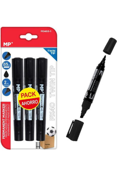 Other MP Μαρκαδόροι Μόνιμοι 2mm Μαύροι 3 τεμάχια