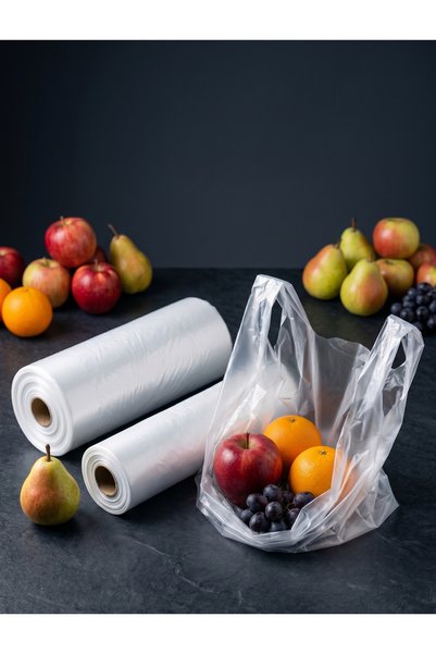 Selvi Bazaar Rulo Market Manav Bags Medium Size / 150 Pcs - Athlete Bags - Hışır Bags