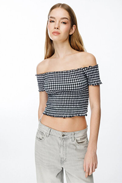 Carmen Yaka Kareli Crop Bluz