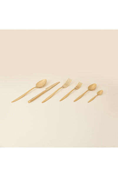 Evidea Kitchen Luis 36 Parça Çatal Kaşık Bıçak Seti - Gold