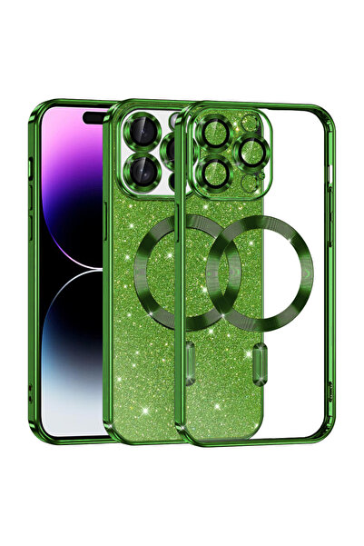 Techsuit Θήκη iPhone 14 Pro Max, Πολυτελής με Γκλίτερ, MagSafe, Αντικραδασμικ...