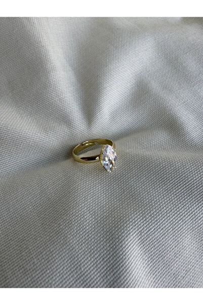 bijux by mrv Marquise Cut Oval Gemstone Ring