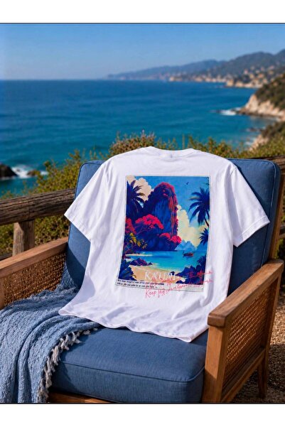 Trend baskılı tshirt oversize unisex