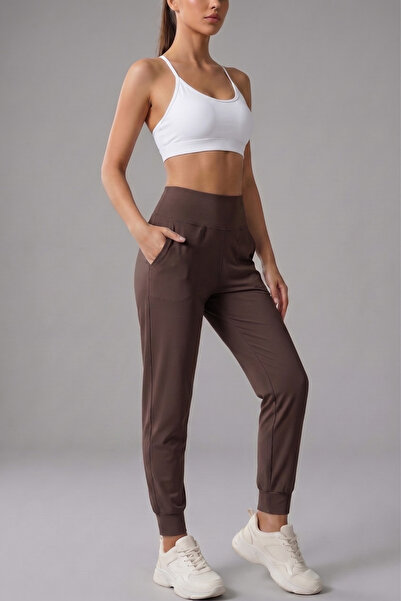 GENIUS STORE Women's Sweatpants High Waist Jogger Scuba Fabric Relaxed Fit Jo...