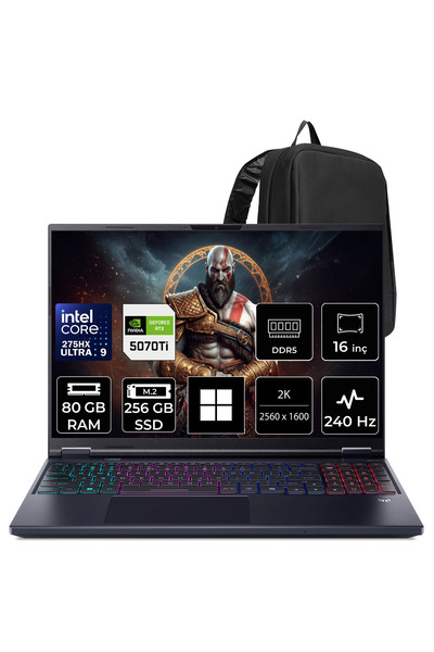 ACER Predator Helios Neo 16 AI Ultra 9 275HX RTX 5070Ti 12GB 140W 80GB RAM 25...