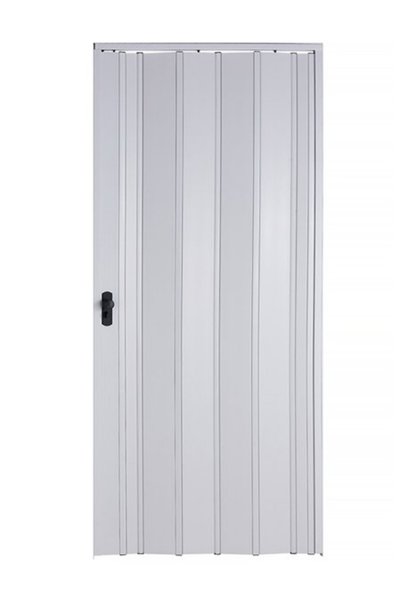 Sarpaş Dekor Sarpaş Akordiyon Kapı 150x206 Beyaz Camsız Kalın Kapı Katlanır Akordeon Pvc Anahtar Kilitli