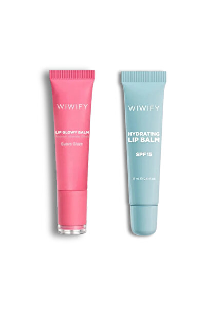 WIWIFY Glow & Protect Lip Duo – Guava Edition, Hydrating Lip Balm + Guava Gla...