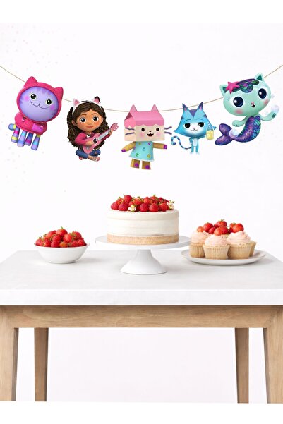 Sinek Kupası Tasarım Gabbys Dollhouse Themed Banner Party and Birthday Decora...