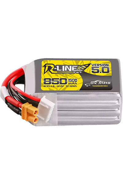 TATTU R-Line V5 Μπαταρία Li-Po 14.8V 850mAh 150C 4S XT30 για Drone Κωδικός: 0...