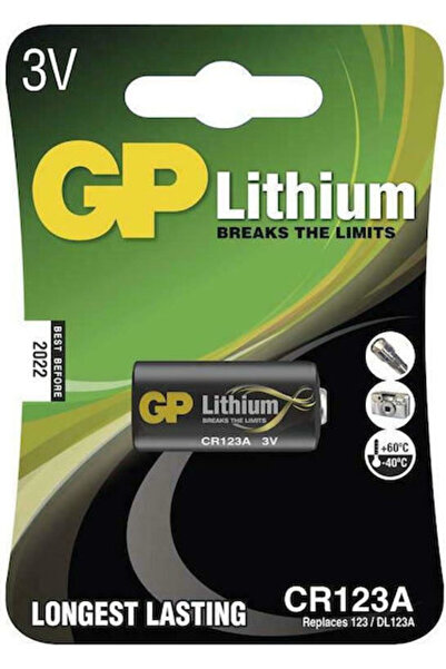 GP Batteries Μπαταρία Λιθίου CR123A 3V Μίας Χρήσης Μεγάλης Διάρκειας 1 Τεμάχιο