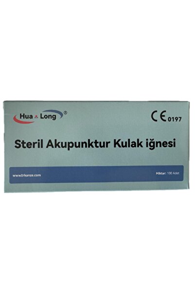 HUALONG akupunktur kulak iğnesi 0,22x1,3mm 5 kutu 500 adet